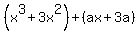 %28x%5E3%2B3x%5E2%29%2B%28ax%2B3a%29