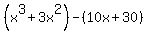 %28x%5E3%2B3x%5E2%29-%2810x%2B30%29