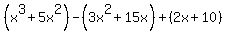 %28x%5E3%2B5x%5E2%29-%283x%5E2%2B15x%29%2B%282x%2B10%29+