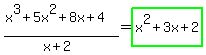 %28x%5E3%2B5x%5E2%2B8x%2B4%29%2F%28x%2B2%29=highlight_green%28x%5E2%2B3x%2B2%29