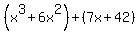 %28x%5E3%2B6x%5E2%29%2B%287x%2B42%29