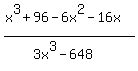%28x%5E3%2B96-6x%5E2-16x%29%2F%283x%5E3-648%29