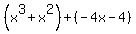 %28x%5E3%2Bx%5E2%29%2B%28-4x-4%29