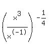 %28x%5E3%2Fx%5E-1%29%5E%28-1%2F4%29