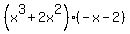 %28x%5E3+%2B+2x%5E2%29+%28-+x+-+2%29
