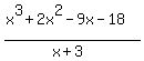 %28x%5E3+%2B+2x%5E2+-+9x+-+18%29%2F%28x%2B3%29