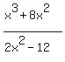 %28x%5E3+%2B+8x%5E2%29%2F%282x%5E2-12%29