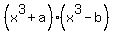 %28x%5E3+%2B+a%29%2A%28x%5E3+-+b%29