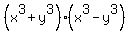 %28x%5E3+%2B+y%5E3%29%28x%5E3+-+y%5E3%29