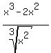 %28x%5E3+-+2x%5E2%29%2F%28root%283%2Cx%5E2%29%29