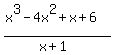 %28x%5E3+-+4x%5E2+%2B+x+%2B+6%29%2F%28x%2B1%29