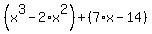 %28x%5E3-2%2Ax%5E2%29%2B%287%2Ax-14%29