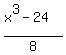 %28x%5E3-24%29%2F8