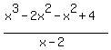 %28x%5E3-2x%5E2-x%5E2%2B4%29%2F%28x-2%29