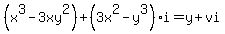 %28x%5E3-3xy%5E2%29%2B%283x%5E2-y%5E3%29%2Ai=y%2Bvi