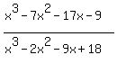 %28x%5E3-7x%5E2-17x-9%29%2F%28x%5E3-2x%5E2-9x%2B18%29