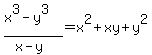 %28x%5E3-y%5E3%29%2F%28x-y%29=x%5E2%2Bxy%2By%5E2