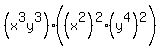 %28x%5E3y%5E3%29+%28%28x%5E2%29%5E2%28y%5E4%29%5E2%29