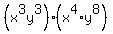 %28x%5E3y%5E3%29+%28x%5E4%2Ay%5E8%29