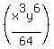 %28x%5E3y%5E6%2F64%29