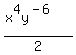 %28x%5E4y%5E%28-6%29%29%2F2