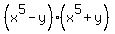 %28x%5E5-y%29%28x%5E5%2By%29