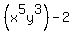 %28x%5E5y%5E3%29-2