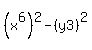 %28x%5E6%29%5E2-%28y3%29%5E2