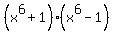 %28x%5E6%2B1%29%28x%5E6-1%29