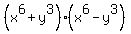 %28x%5E6%2By%5E3%29%28x%5E6-y%5E3%29