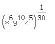 %28x%5E6y%5E10z%5E5%29%5E%281%2F30%29%5E%22%22