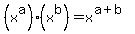 %28x%5Ea%29%28x%5Eb%29+=+x%5E%28a%2Bb%29