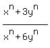 %28x%5En%2B3y%5En%29%2F%28x%5En%2B6y%5En%29