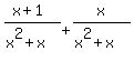 %28x+%2B+1%29%2F%28x%5E2+%2B+x%29+%2B+x%2F%28x%5E2+%2B+x%29+