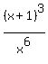 %28x+%2B+1%29%5E3%2Fx%5E6