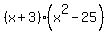 %28x+%2B+3%29%28x%5E2+-+25%29