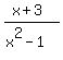 %28x+%2B+3%29%2F%28x%5E2+-+1%29