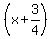 %28x+%2B+3%2F4%29
