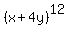 %28x+%2B+4y%29%5E12