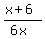 %28x+%2B+6%29%2F%286x%29