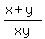 %28x+%2B+y%29%2Fxy
