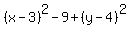 %28x++-+3%29%5E2-+9%2B+%28y-+4%29%5E2%29+-16=0