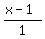 %28x+-+1%29%2F1