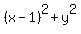 %28x+-+1%29%5E2+%2B+y%5E2