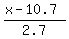 %28x+-+10.7%29%2F2.7