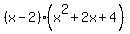 %28x+-+2%29%28x%5E2+%2B+2x+%2B+4%29