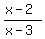 %28x+-+2%29%2F%28x-3%29