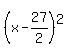 %28x+-+27%2F2%29%5E2