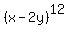 %28x+-+2y%29%5E12