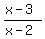 %28x+-+3%29%2F%28x+-+2%29
